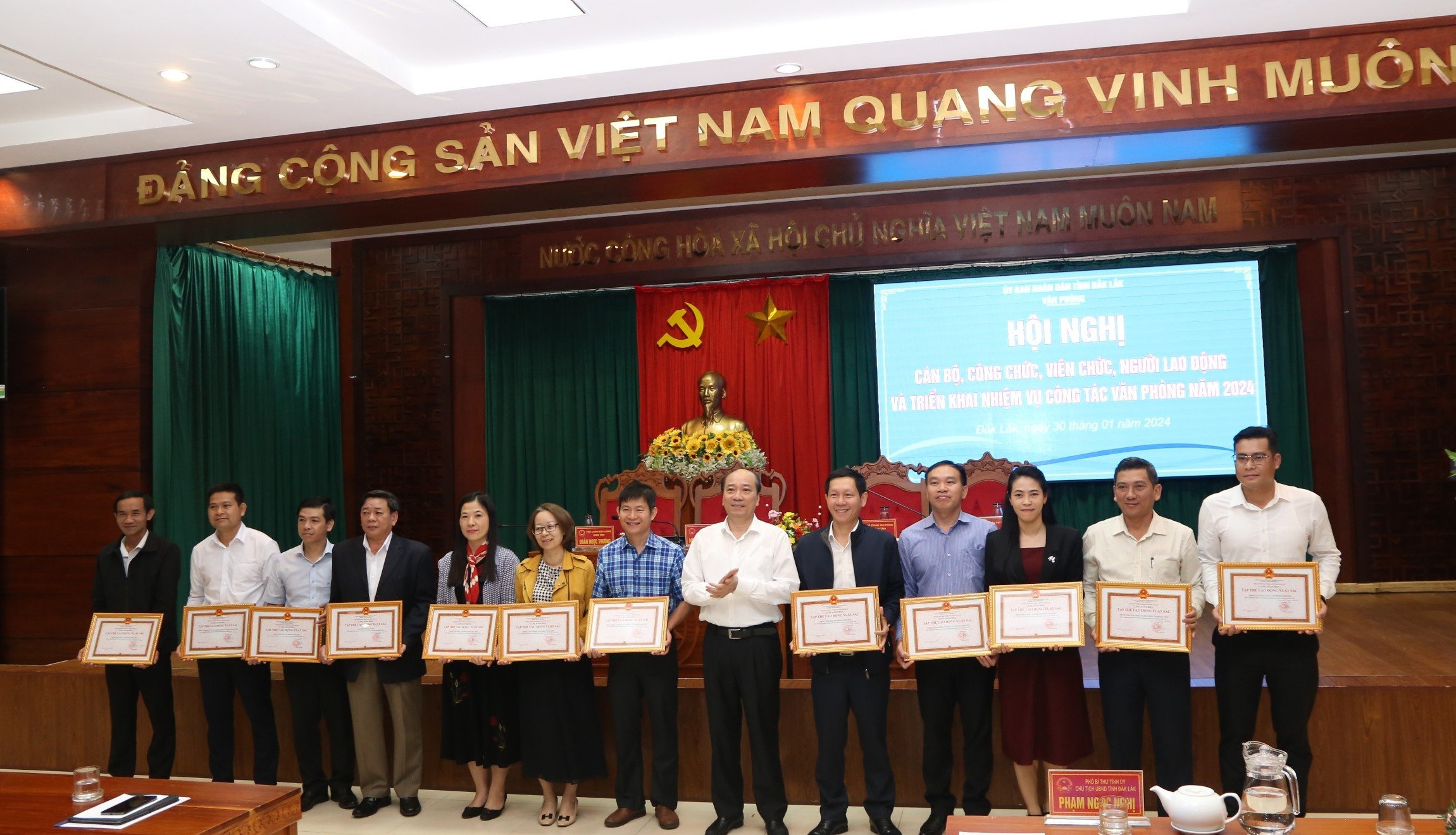 Hội nghị triển khai nhiệm vụ công tác văn phòng năm 2024